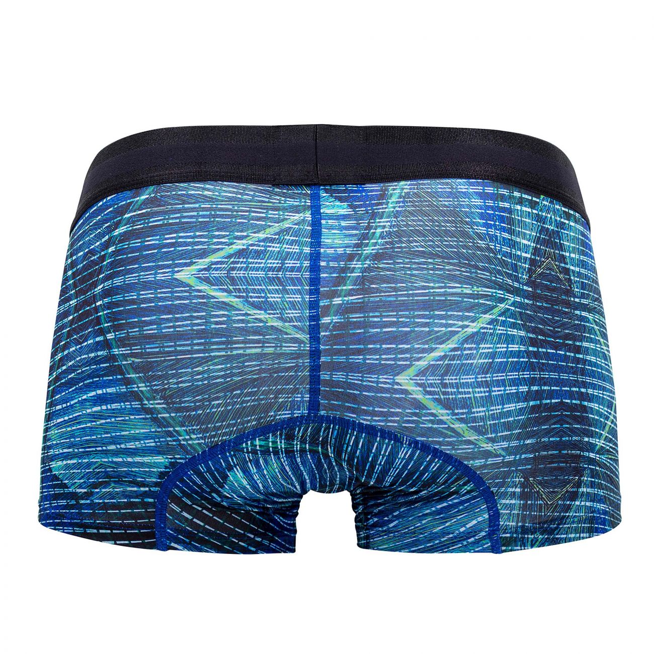 HAWAIR Men's Underwear 42173 Printed Microfiber Trunks Color Royal Blue