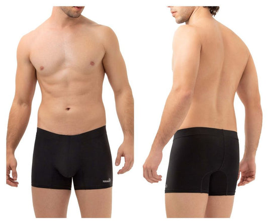 HAWAIR Men's Underwear 42222 Microfiber Trunks Color Black