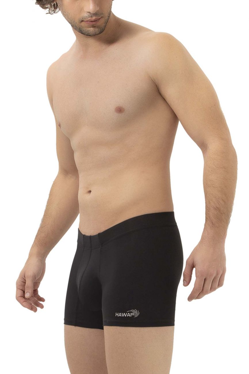 HAWAIR Men's Underwear 42222 Microfiber Trunks Color Black