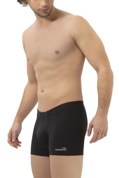 HAWAIR Men's Underwear 42222 Microfiber Trunks Color Black