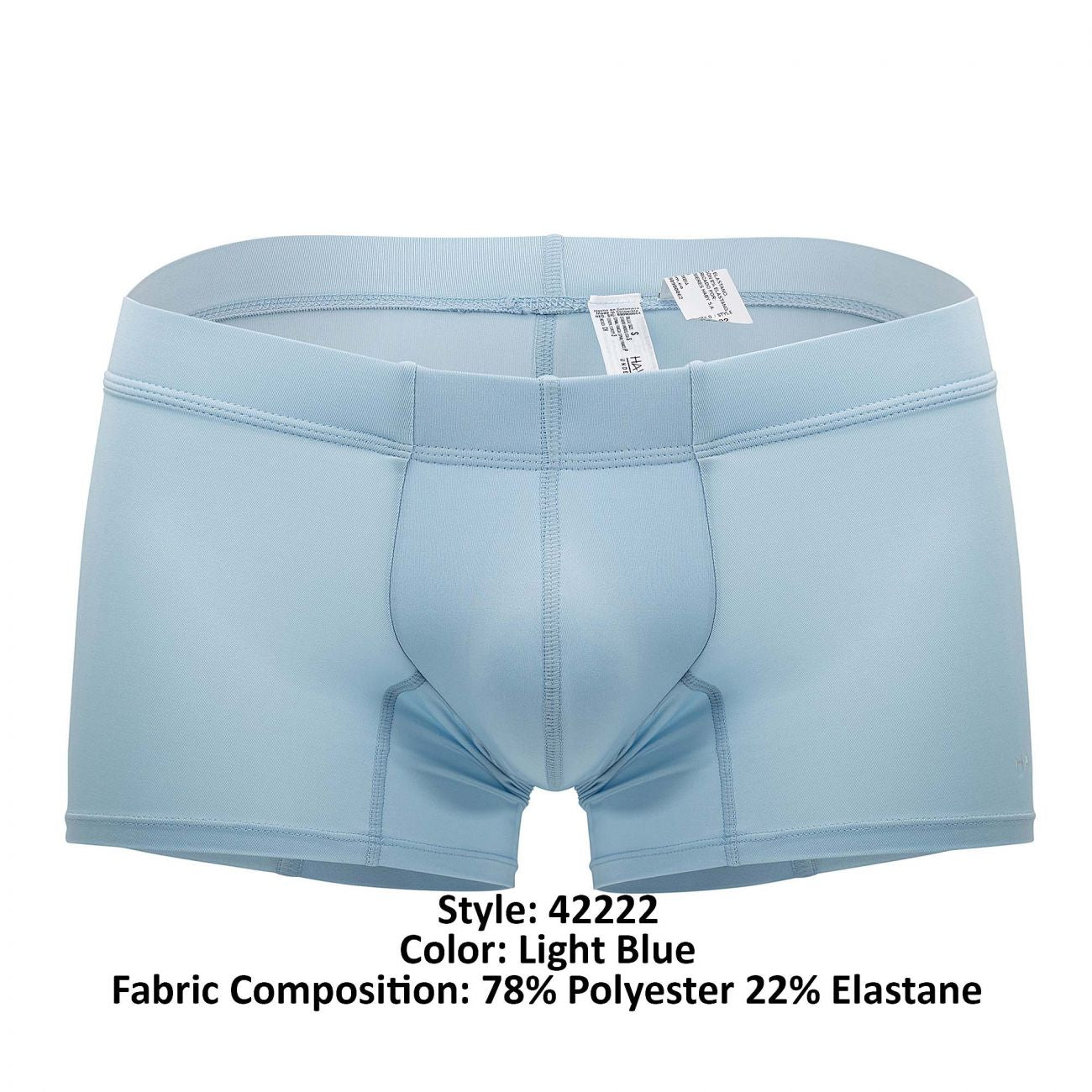 HAWAIR Men's Underwear 42222 Microfiber Trunks Color Light Blue