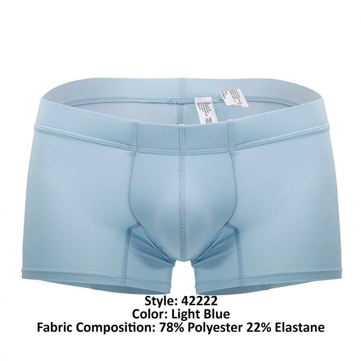HAWAIR Men's Underwear 42222 Microfiber Trunks Color Light Blue