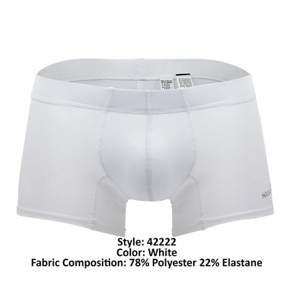 HAWAIR Men's Underwear 42222 Microfiber Trunks Color White
