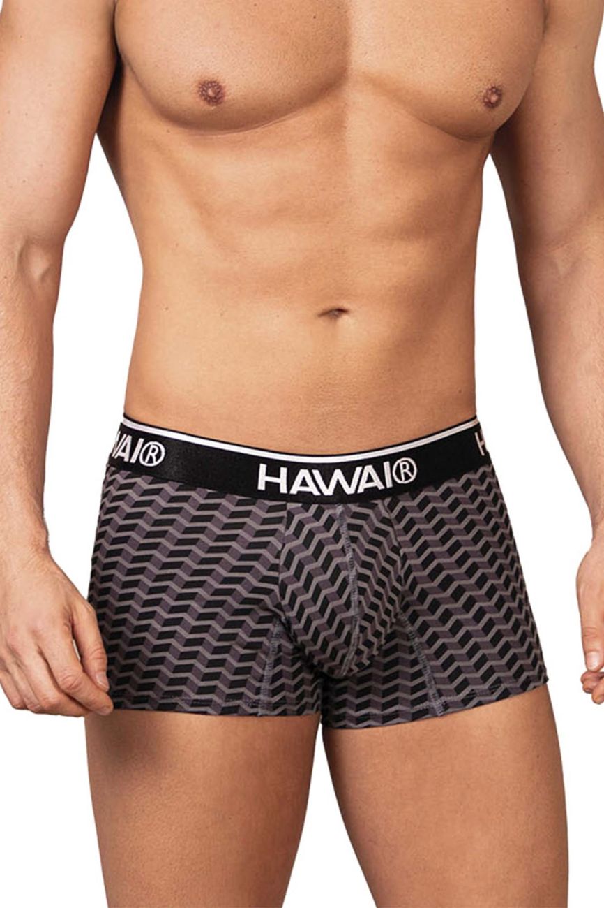 HAWAIR Printed Trunks - Gray