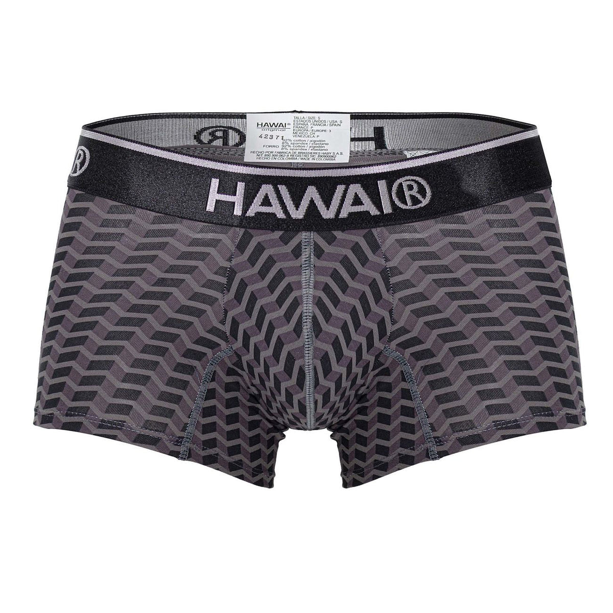 HAWAIR Printed Trunks - Gray
