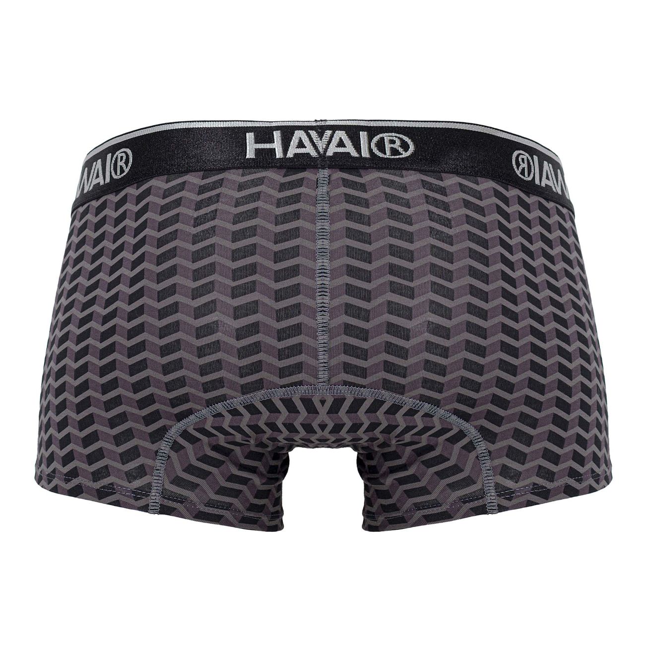 HAWAIR Men's Underwear 42371 Printed Trunks Color Gray