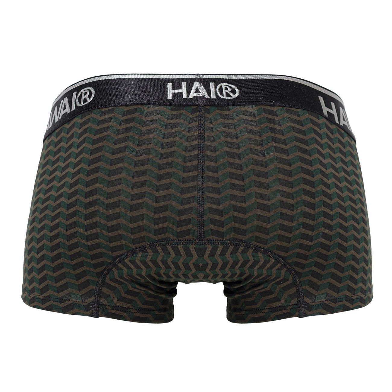 HAWAIR Men's Underwear 42371 Printed Trunks Color Green