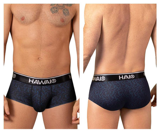HAWAIR Men's Underwear 42380 Printed Briefs Color Black