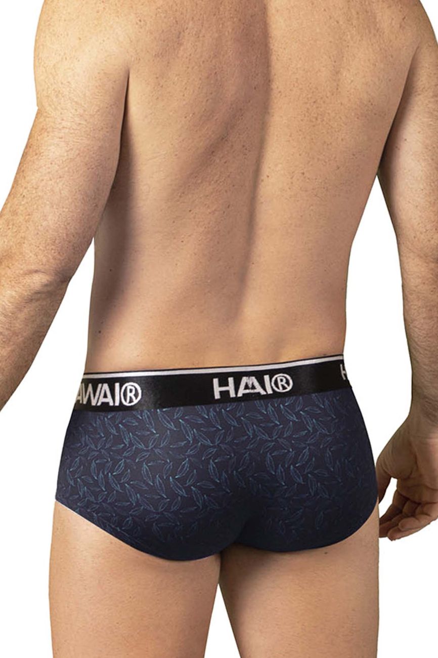 HAWAIR Men's Underwear 42380 Printed Briefs Color Black