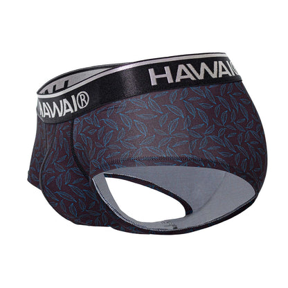 HAWAIR Men's Underwear 42380 Printed Briefs Color Black