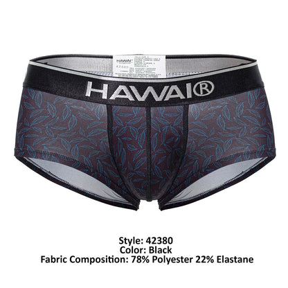 HAWAIR Men's Underwear 42380 Printed Briefs Color Black