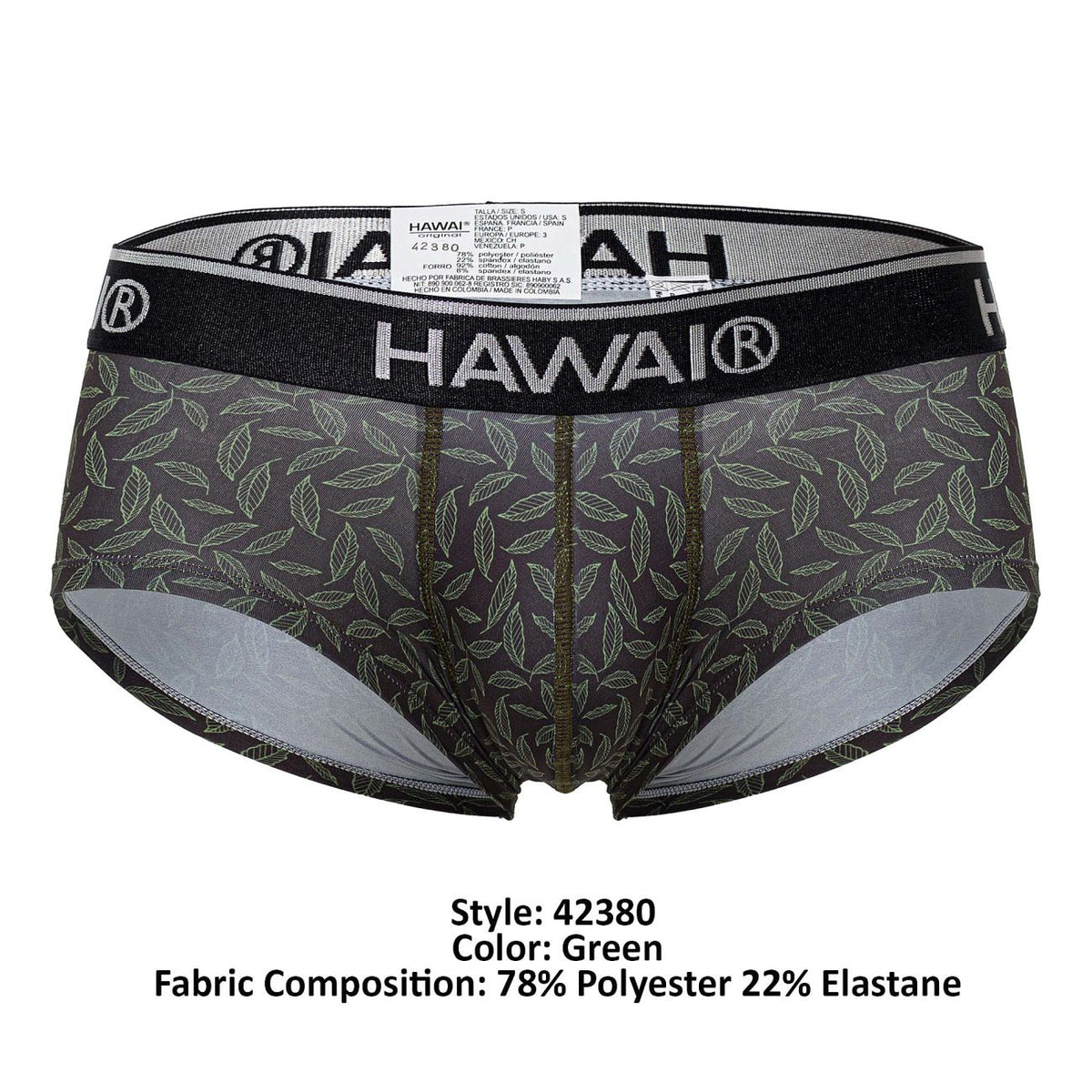 HAWAIR Printed Briefs - Green