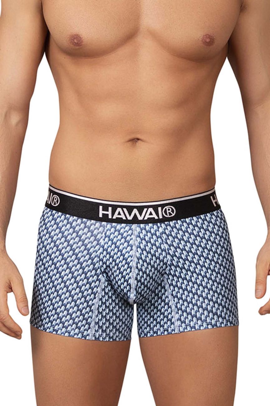 HAWAIR Printed Trunks - Blue