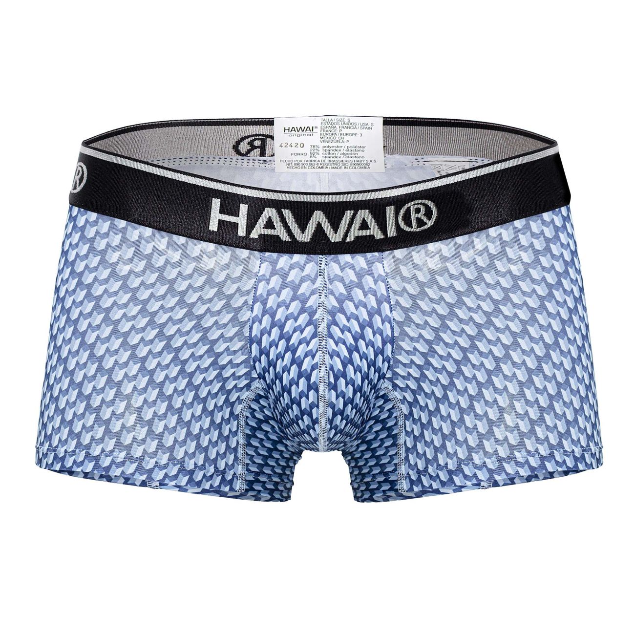 HAWAIR Printed Trunks - Blue