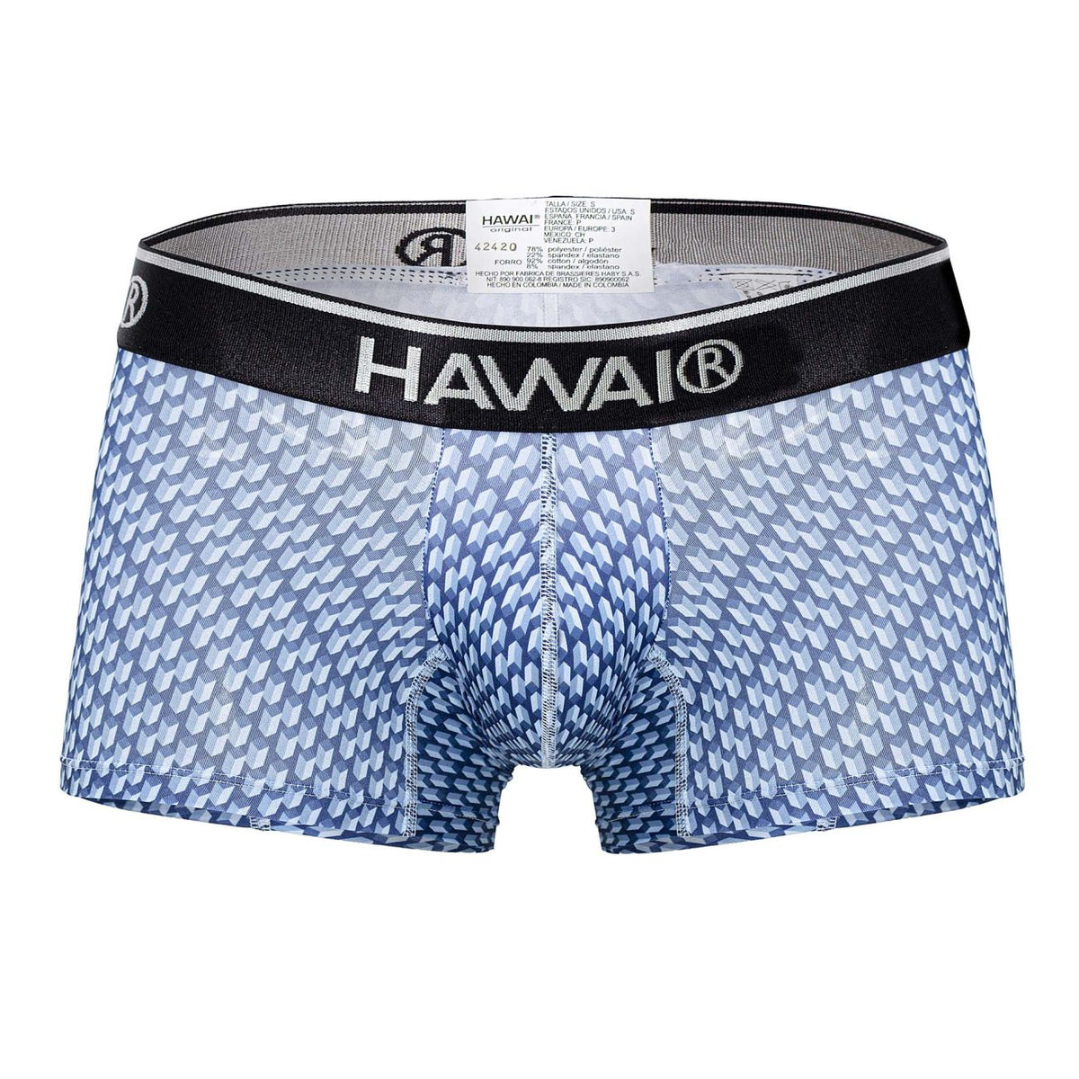 HAWAIR Printed Trunks - Blue