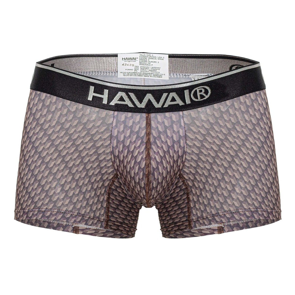 HAWAIR Printed Trunks - Cocoa