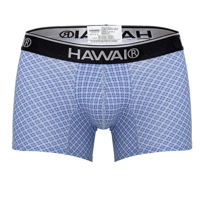 HAWAIR Men's Underwear 42421 Printed Trunks Color Blue