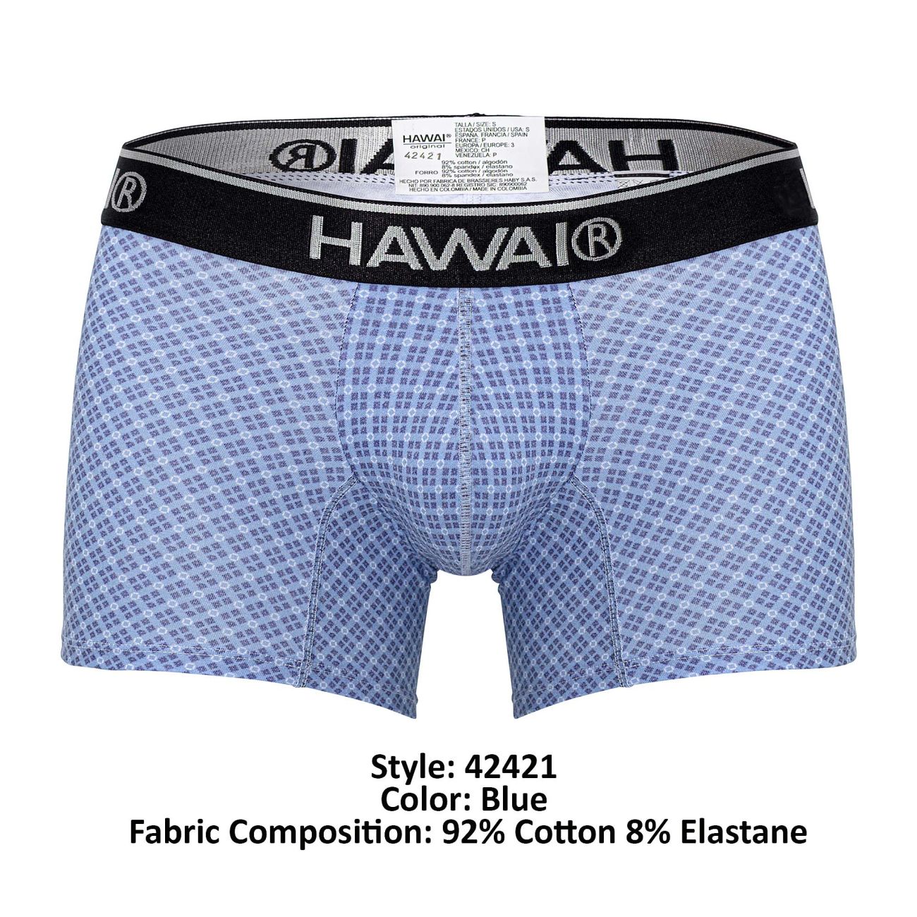 HAWAIR Printed Trunks - Blue