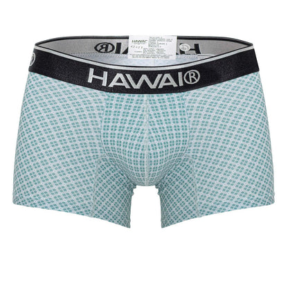 HAWAIR Men's Underwear 42421 Printed Trunks Color Green