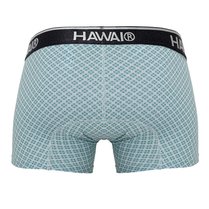 HAWAIR Men's Underwear 42421 Printed Trunks Color Green