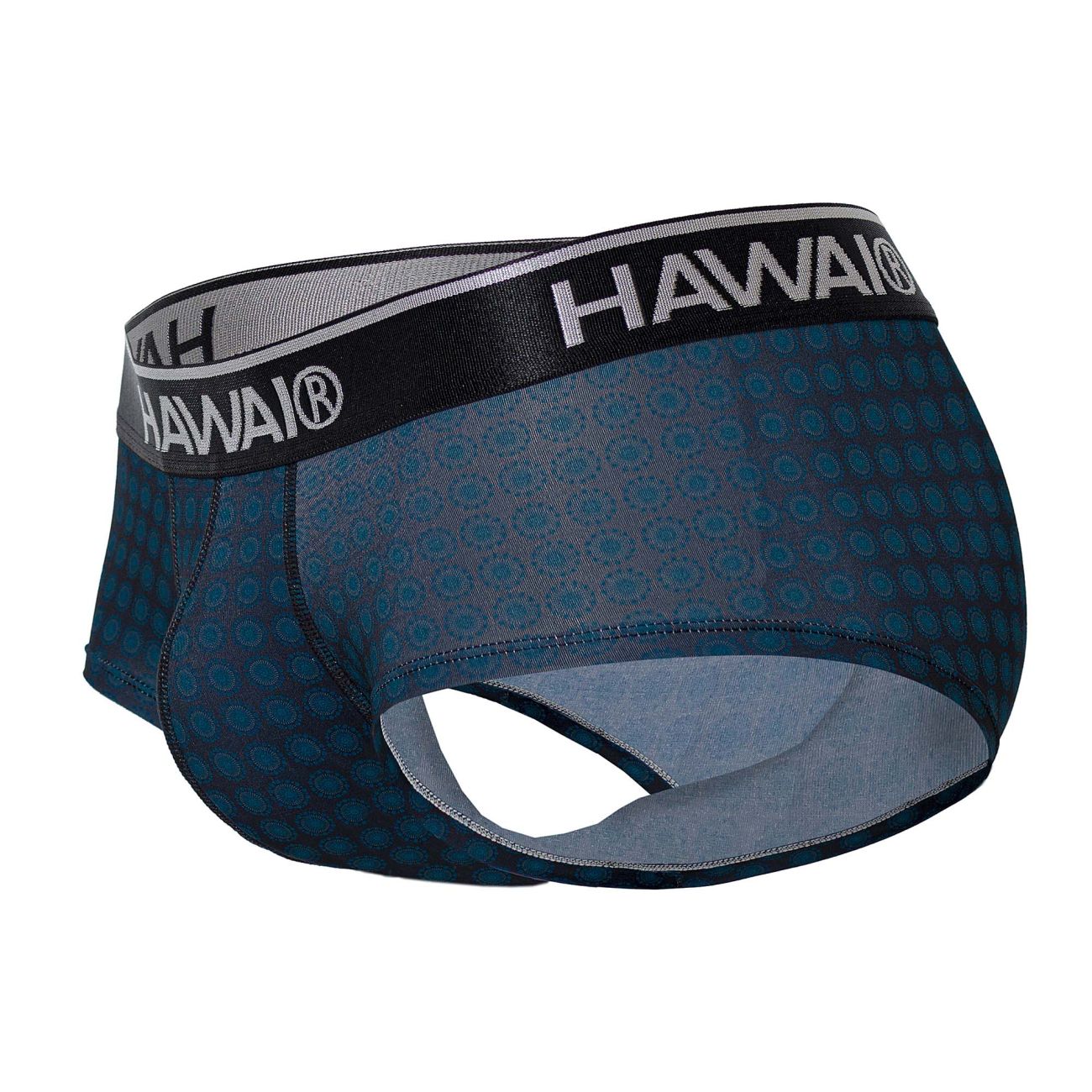 HAWAIR Men's Underwear 42430 Printed Briefs Color Blue