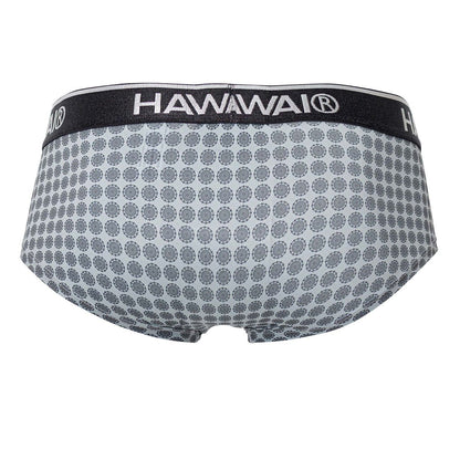 HAWAIR Men's Underwear 42430 Printed Briefs Color Gray