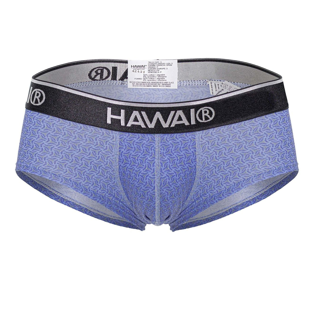 HAWAIR Printed Briefs - Blue