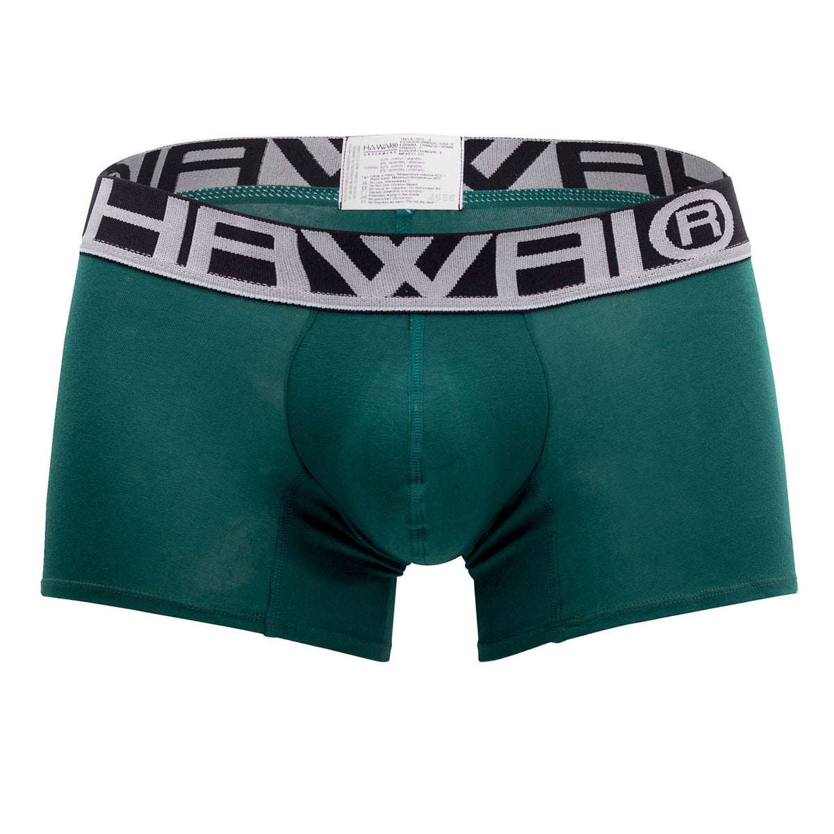 HAWAIR Solid Athletic Trunks - Green