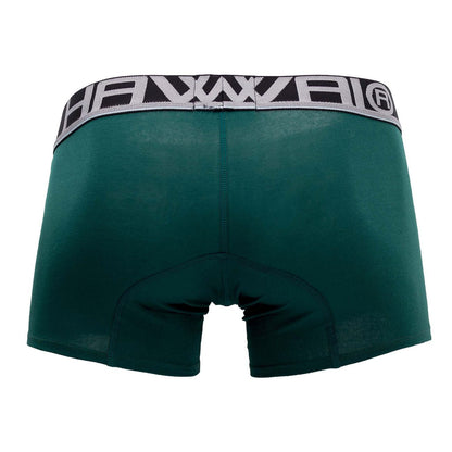 HAWAIR Men's Underwear 4986 Solid Athletic Trunks Color Green