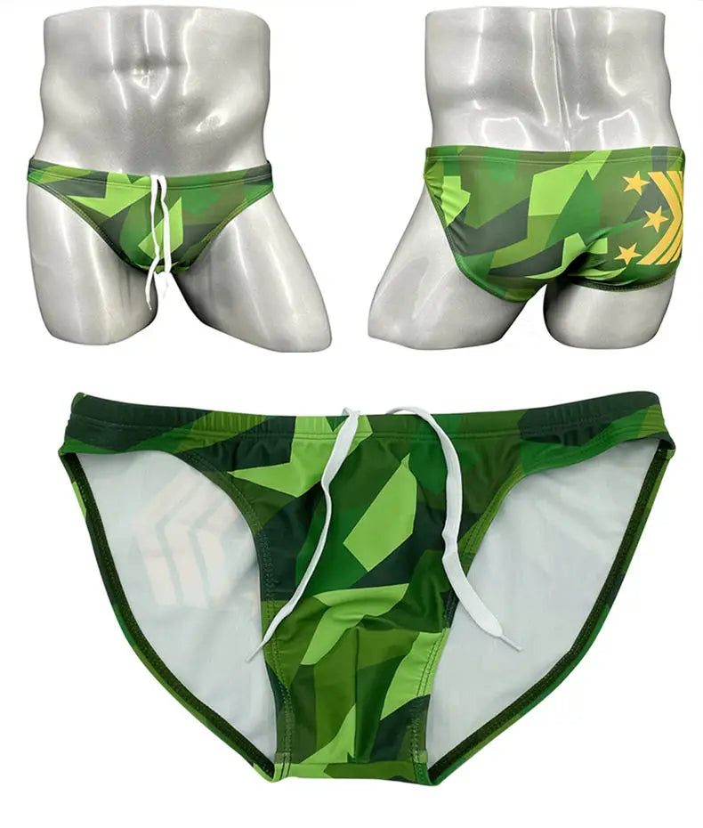 Red Disco Low Cut Swim Brief