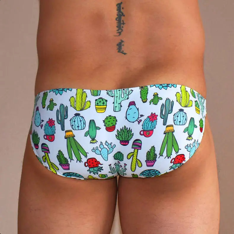 Rainbow Clouds Low Cut Swim Brief