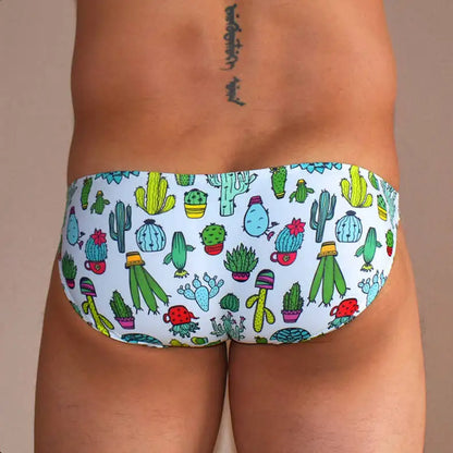 Rainbow Clouds Low Cut Swim Brief