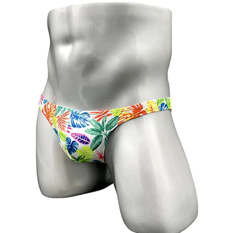 Tropical Monstera Low Cut Swim Brief