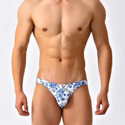 Blue Willow Low Cut Swim Brief