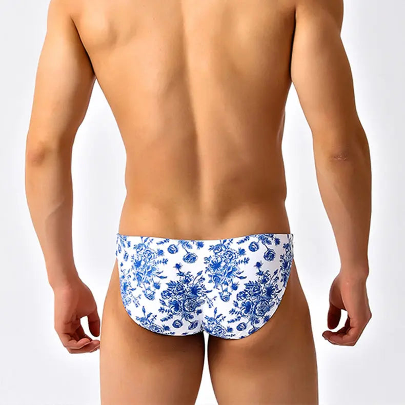 Blue Willow Low Cut Swim Brief
