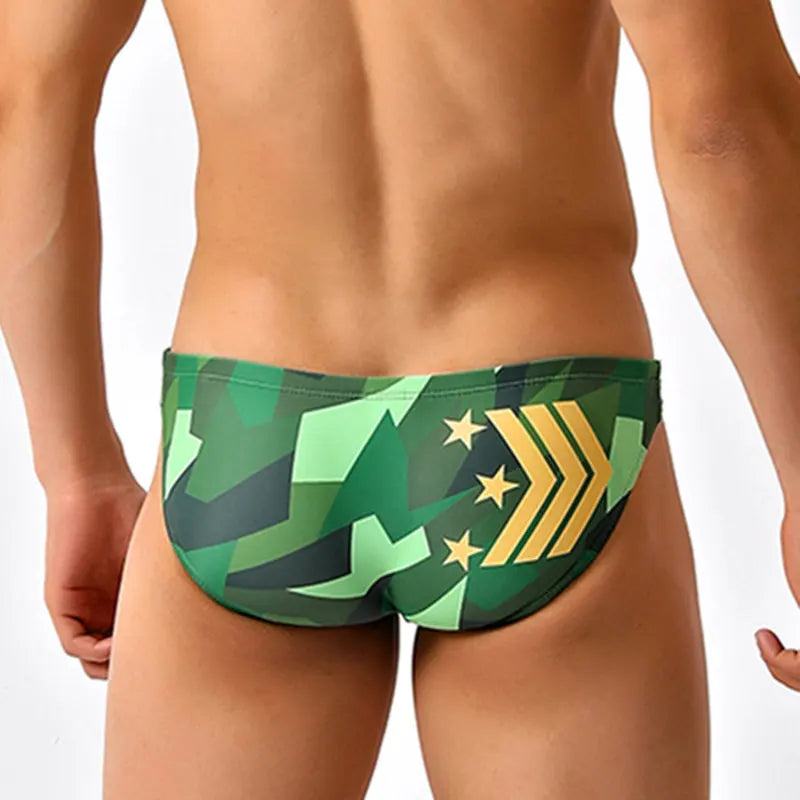 Blue Willow Low Cut Swim Brief