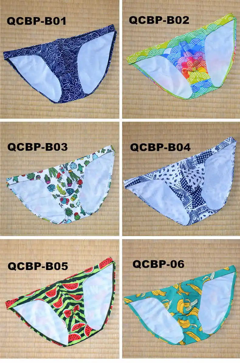 Rainbow Clouds Low Cut Swim Brief