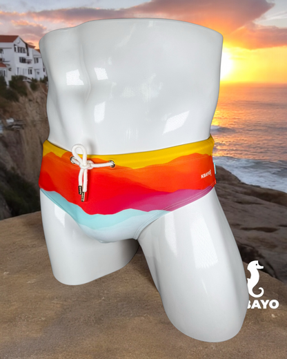 SUNSET IN COSTA BRAVA BRIEFS | MEN SWIMWEAR | KBAYO | OUTFAIR | OUTFAIR