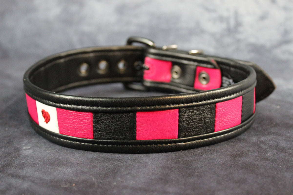 Leather Girl Flag Buckled Armband - view 2