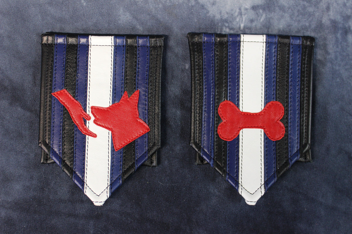 Puppy and Handler Pride Pocket Flags - front view