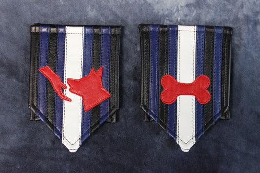 Puppy and Handler Pride Pocket Flags - front view