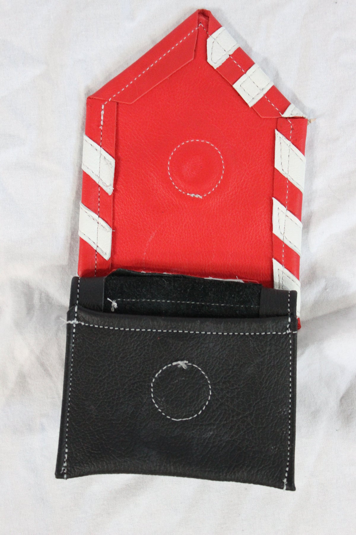 Metallic Leather Barber Fetish Pocket Flags - view 5
