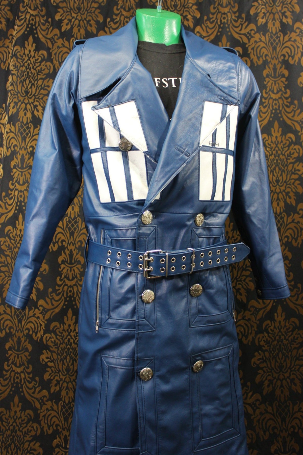 TARDIS Trench Coat - front view