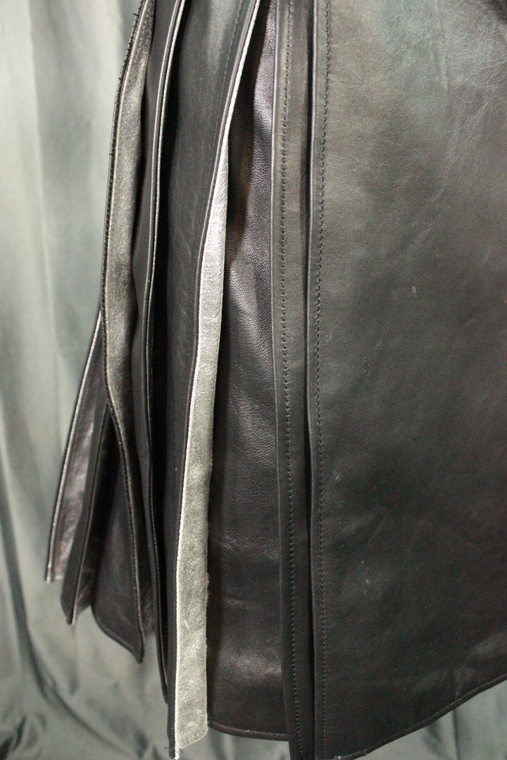 Pleated Leather Kilt - view 22