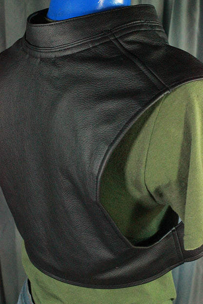 Open-Paneled Bolero Vest in Black - view 5