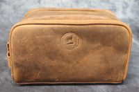 Leather Dopp Kit - front view