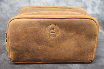 Leather Dopp Kit - front view
