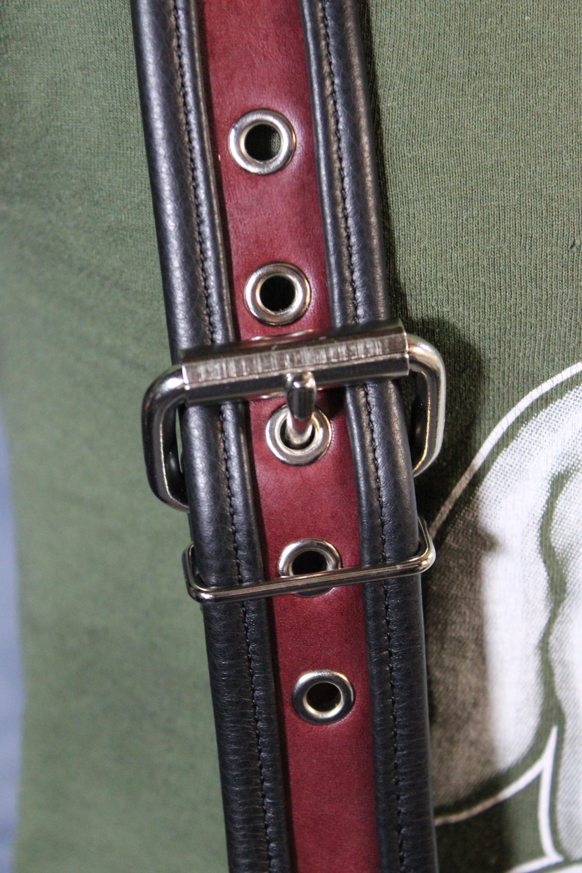 Two Tone Leather Suspenders - view 3