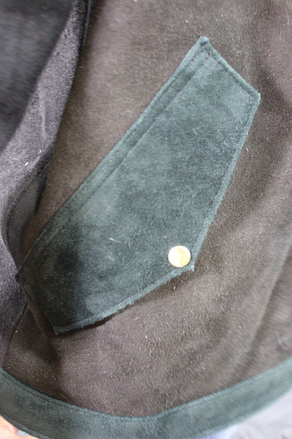 Suede Leather Duster (shortened) with Mantle - view 13