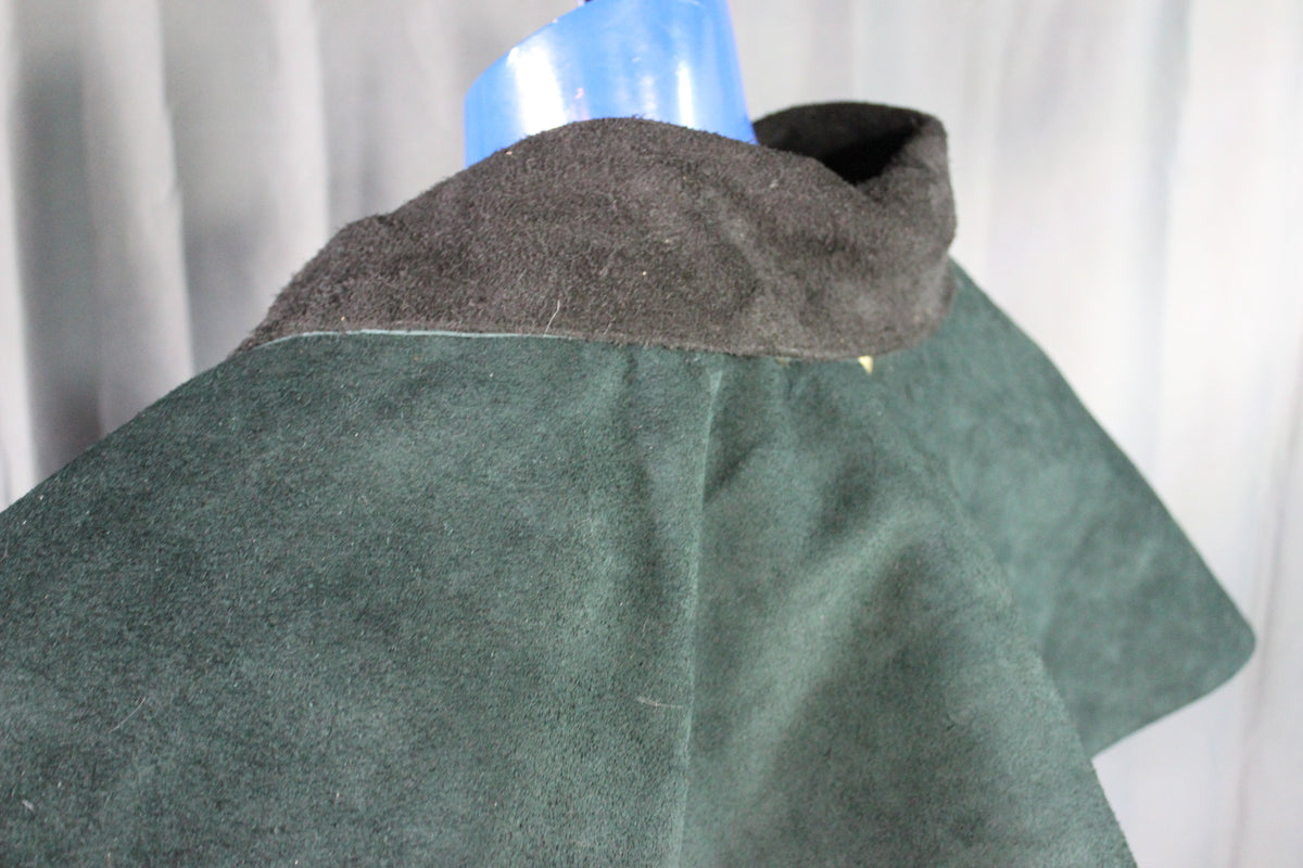 Suede Leather Duster (shortened) with Mantle - view 20